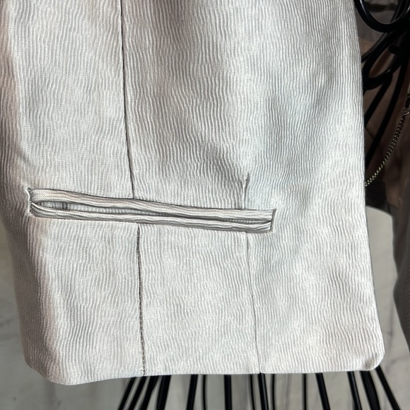 Ann Demeulemeester Waistcoat Vest Silver Shimmer Spring Ring Clasp Chain Closure - Picture 5 of 10